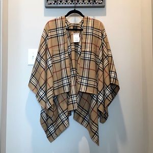 TJMAXX Plaid Poncho